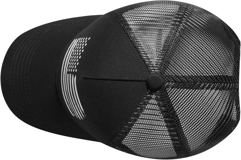 VIONLAN Baseball Cap, American Flag Trucker Hat for Men Women, Breathable Adjustable Fit Outdoor Mesh Snapback Hats - Image 4